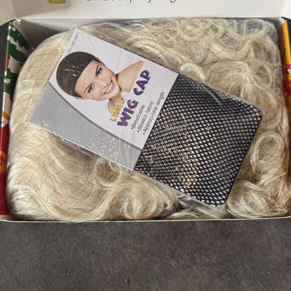 Women’s Black & White Halloween Costume Cosplay Wig One Size NEW - Picture 7 of 7